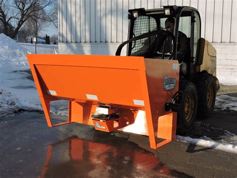 skid steer stone spreader|offset skid steer attachments.